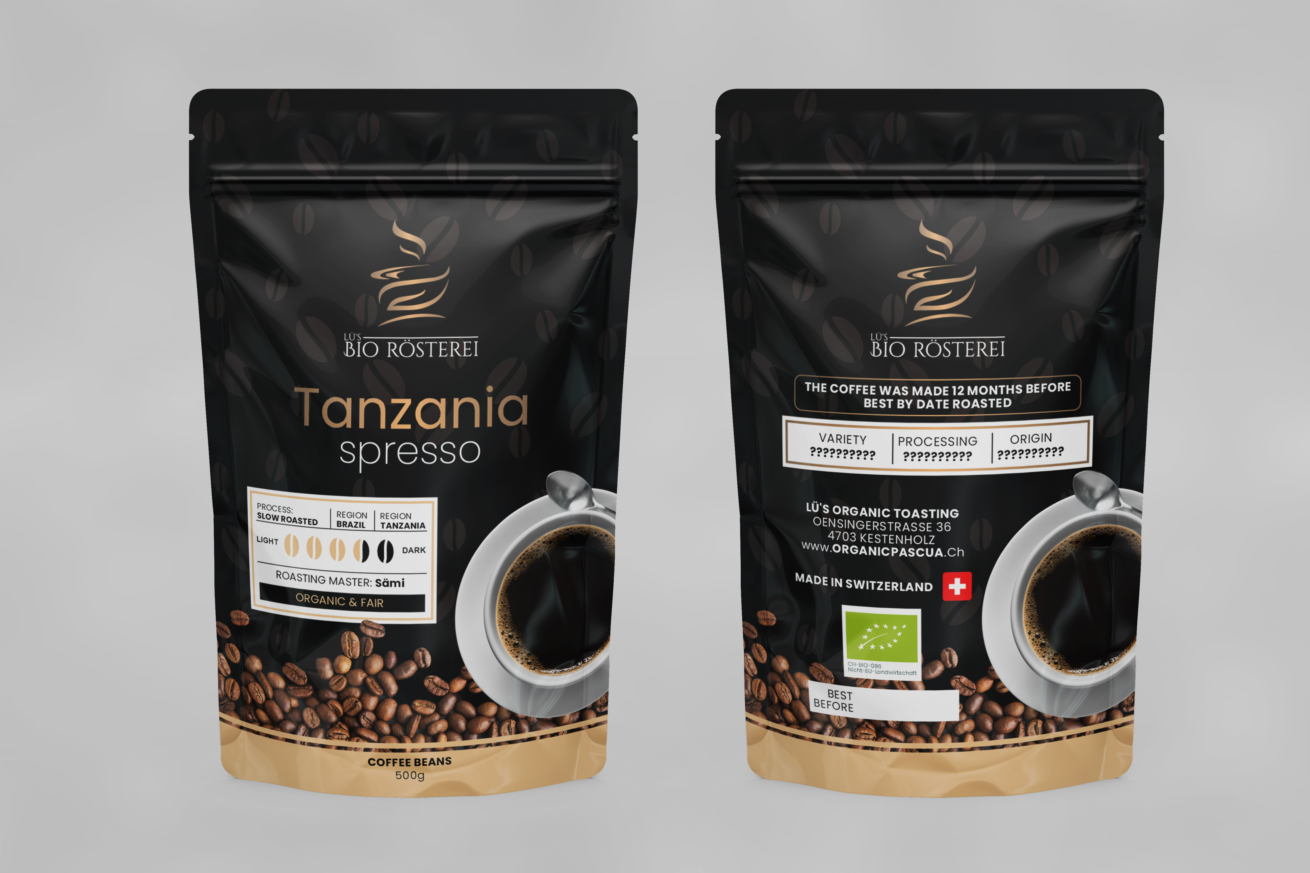 Diseño de Empaque por Jose Loaiza para Lü's Bio Rösterei | Diseño #32691474