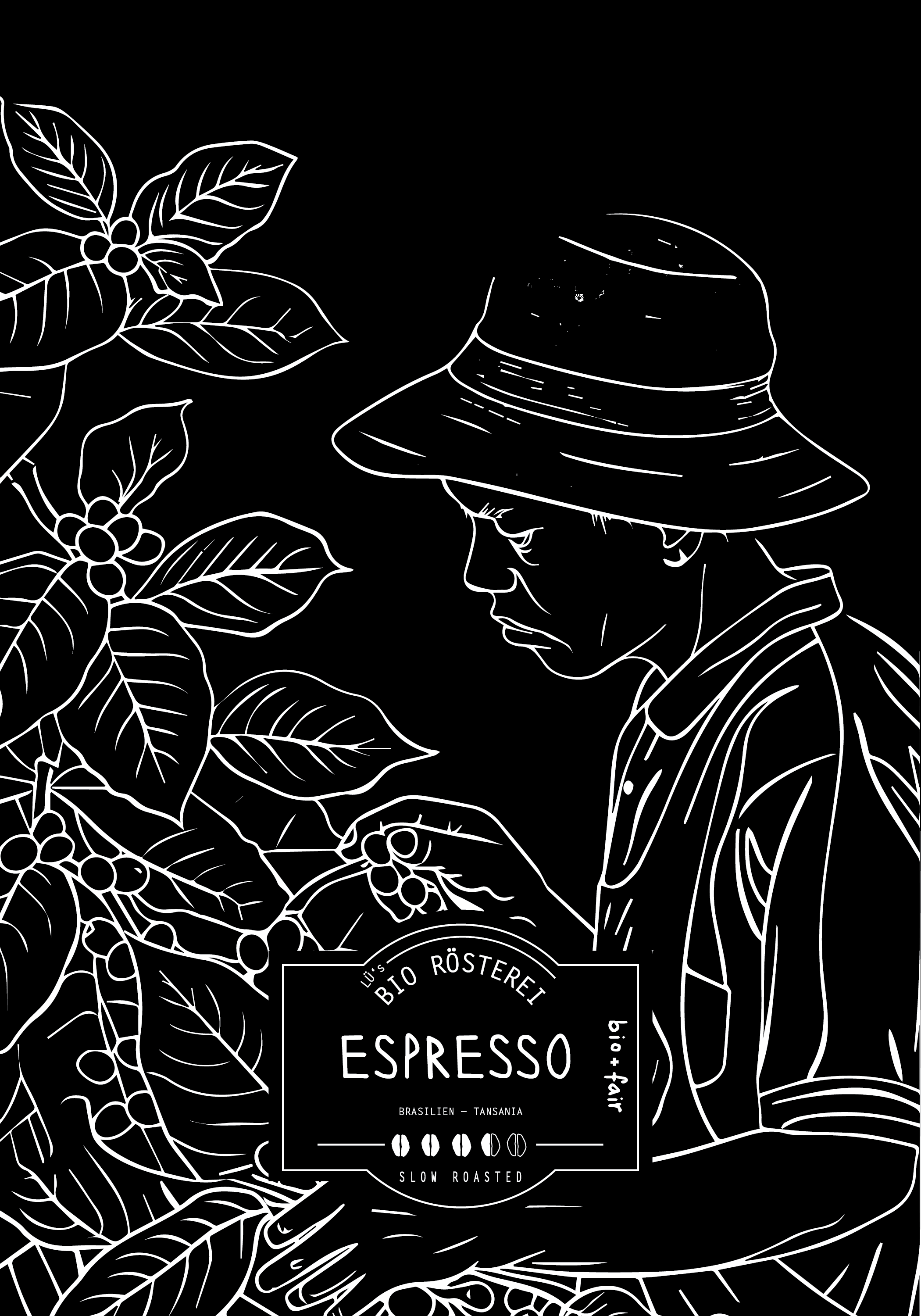 Verpackungs-Design von Vyacheslav65 für Lü's Bio Rösterei | Design #32681723