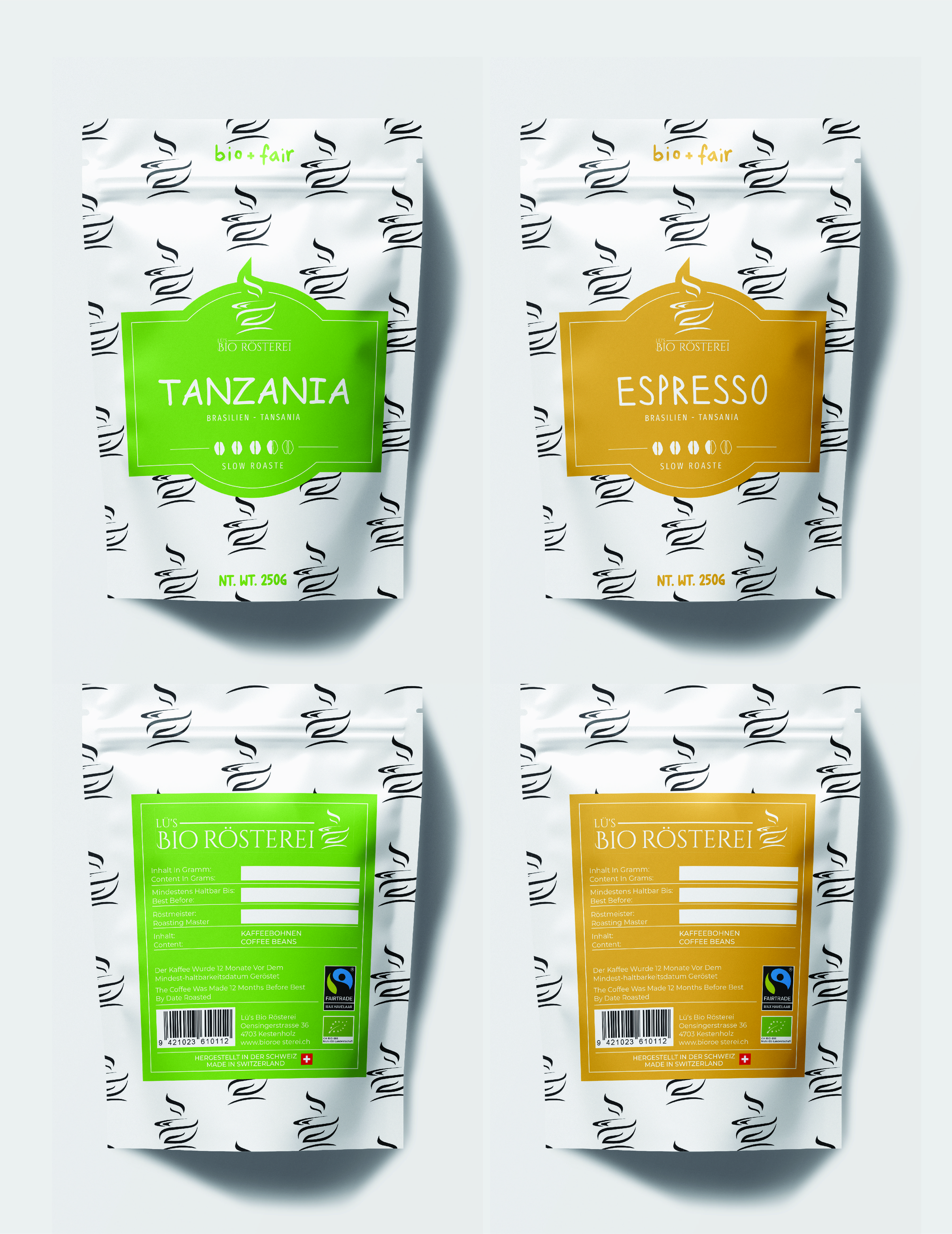 Verpackungs-Design von Abdulmumin Imam für Lü's Bio Rösterei | Design #32705373