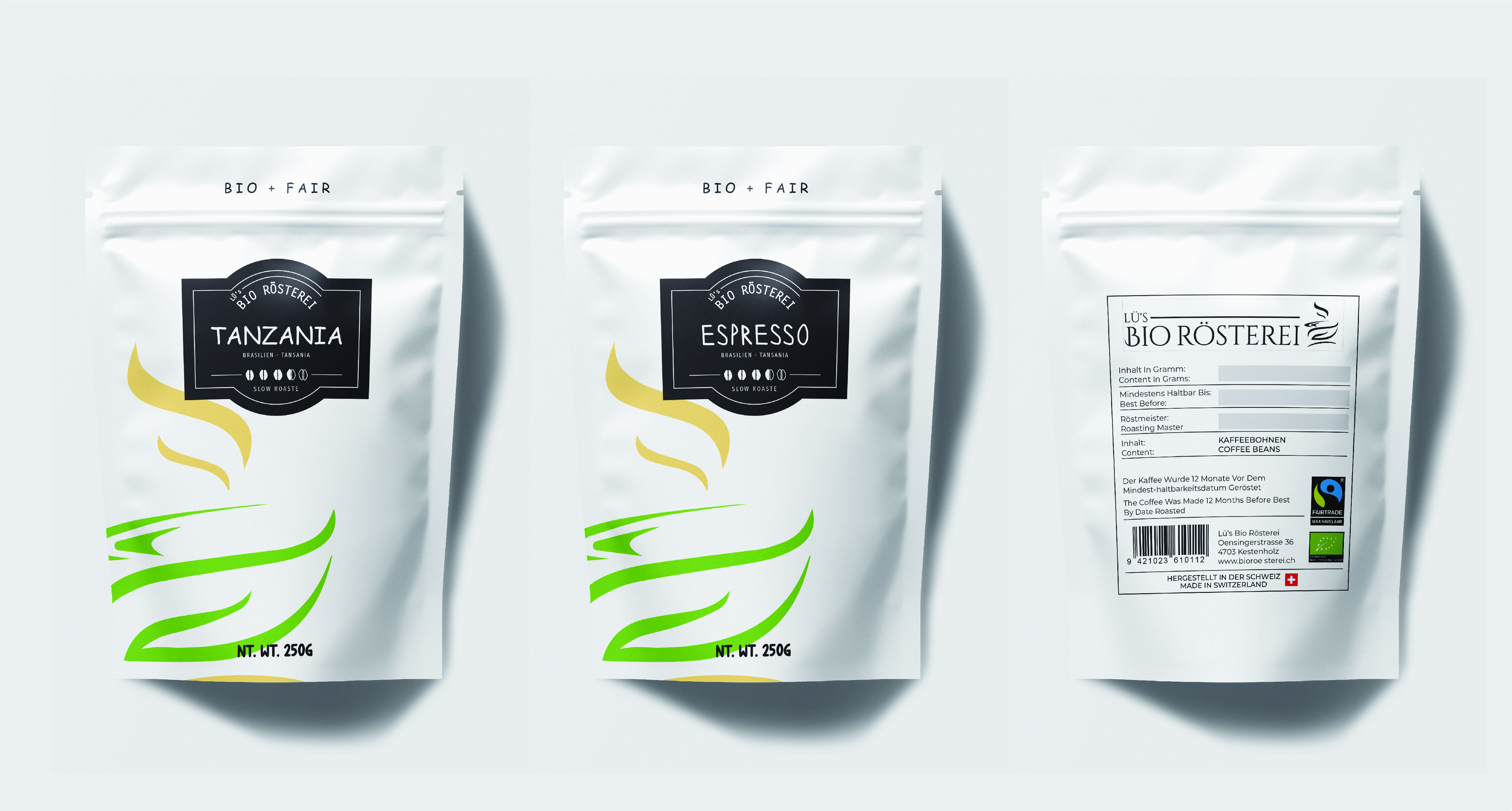 Verpackungs-Design von Abdulmumin Imam für Lü's Bio Rösterei | Design #32705375