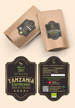 Packaging Design by Dzhafir for Lü's Bio Rösterei | Design #32684021