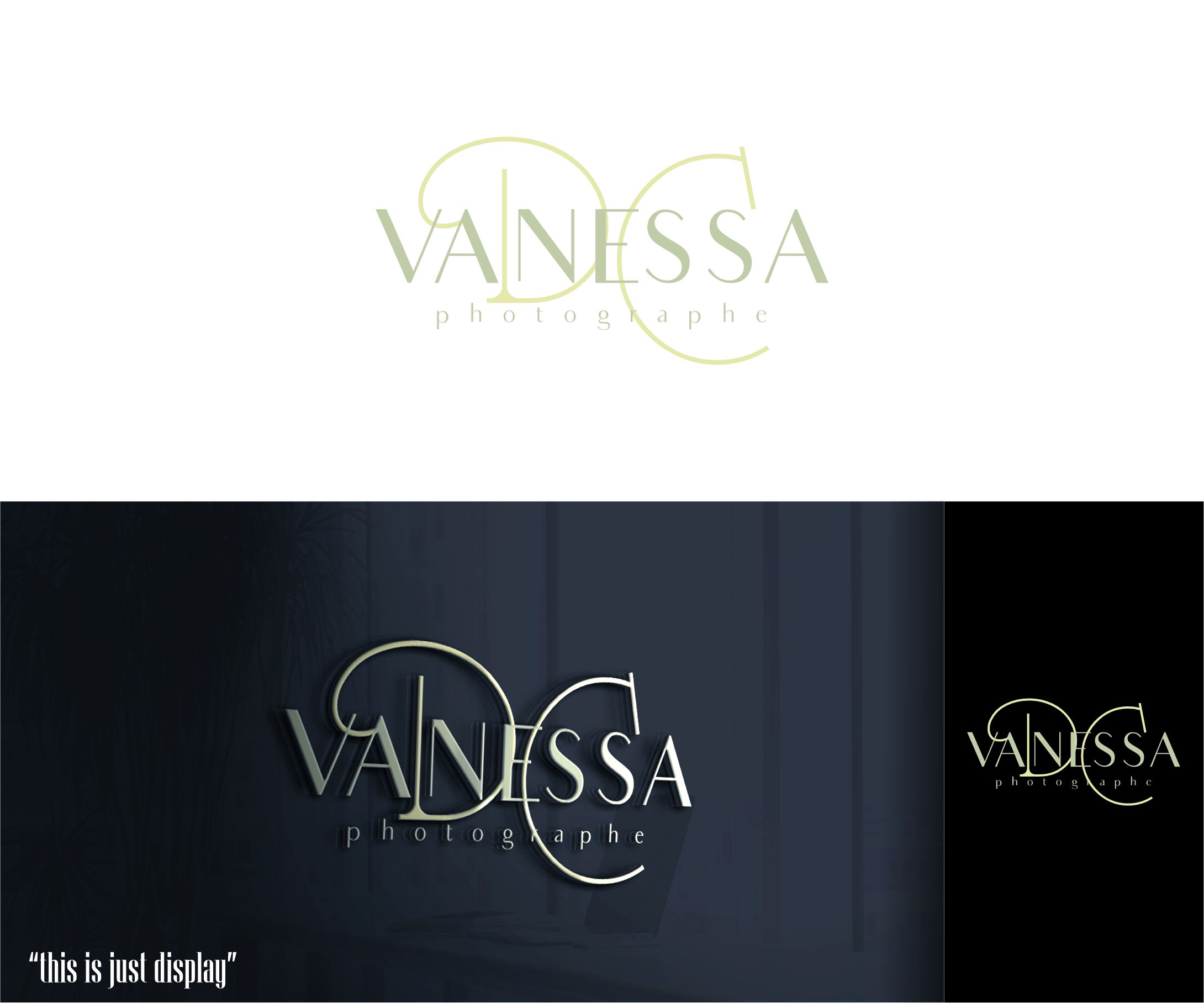 Logo Design by alkaline for Vanessa DC Photographe | Design #32688394