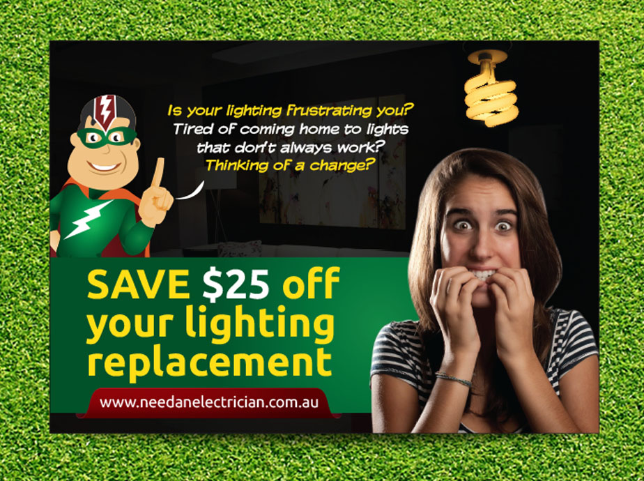 Flyer Design by Priyo Subarkah for Need An Electrician Pty Ltd | Design #3106902