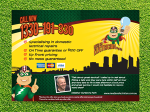 Flyer Design by Priyo Subarkah for Need An Electrician Pty Ltd | Design #3106904