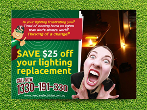 Diseño de Flyer por Priyo Subarkah para Need An Electrician Pty Ltd | Diseño: #3107030