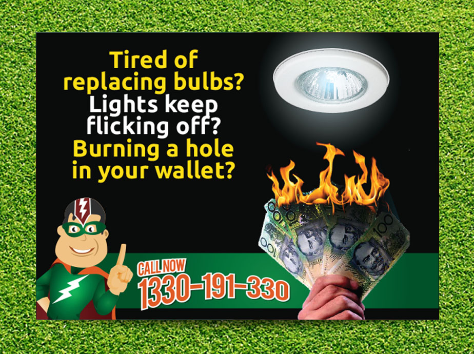 Diseño de Flyer por Priyo Subarkah para Need An Electrician Pty Ltd | Diseño #3107277