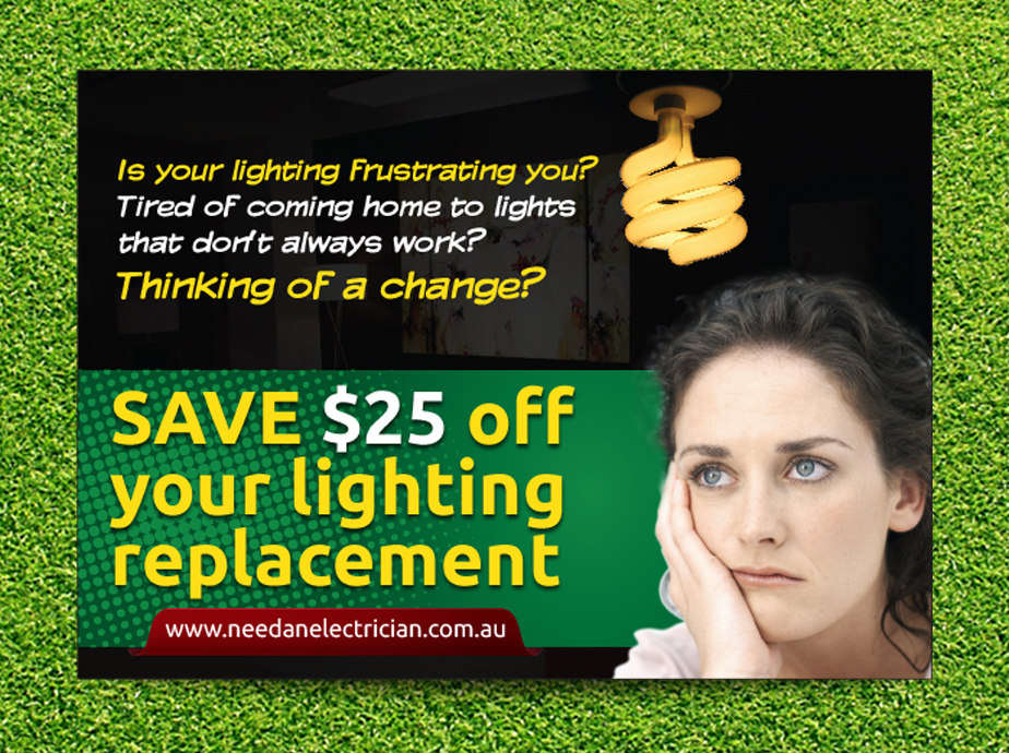 Flyer Design by Priyo Subarkah for Need An Electrician Pty Ltd | Design #3111578
