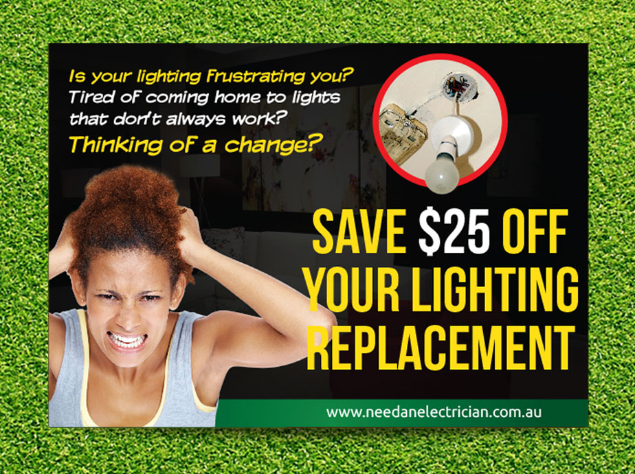 Flyer Design by Priyo Subarkah for Need An Electrician Pty Ltd | Design #3114013