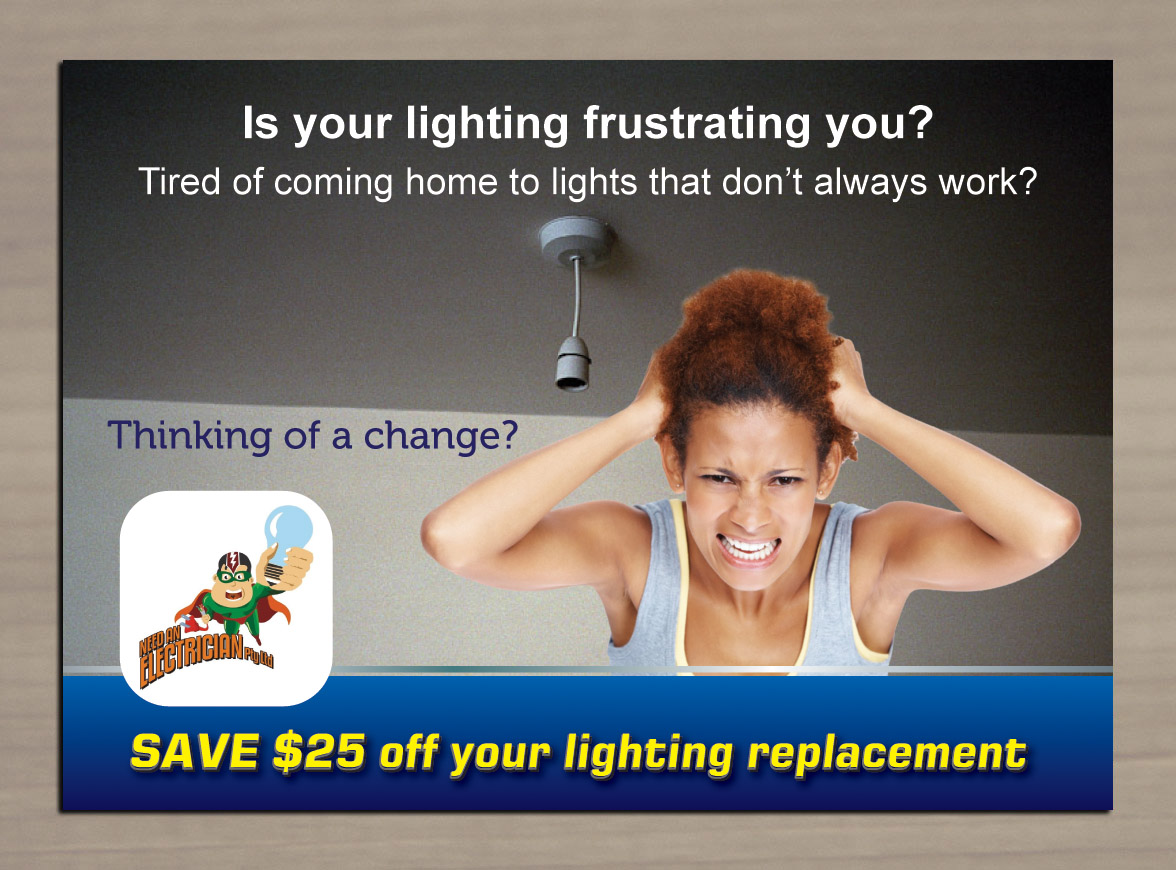 Diseño de Flyer por Sbss para Need An Electrician Pty Ltd | Diseño #3104730