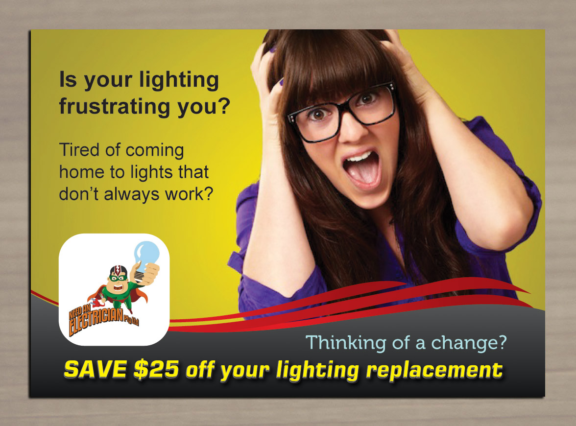 Diseño de Flyer por Sbss para Need An Electrician Pty Ltd | Diseño #3104734