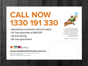 Flyer-Design von Atvento Graphics für Need An Electrician Pty Ltd | Design: #3127522