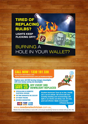 Local electrical company needs two flyers designed | Diseño de Flyer por rkailas