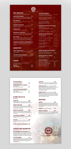 Menu Design by YourLogoMaster for this project | Design: #32698127