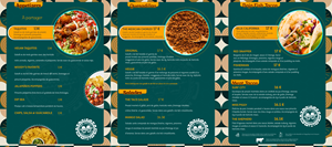 Menu Design by deen.hank8 2 for this project | Design #32697263