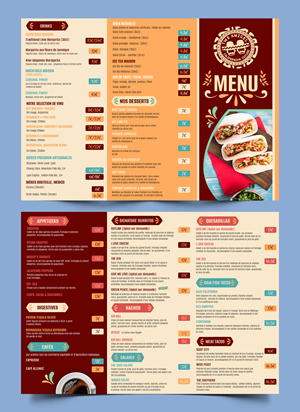 Menu Design by Graphic Guy for this project | Design: #32710767