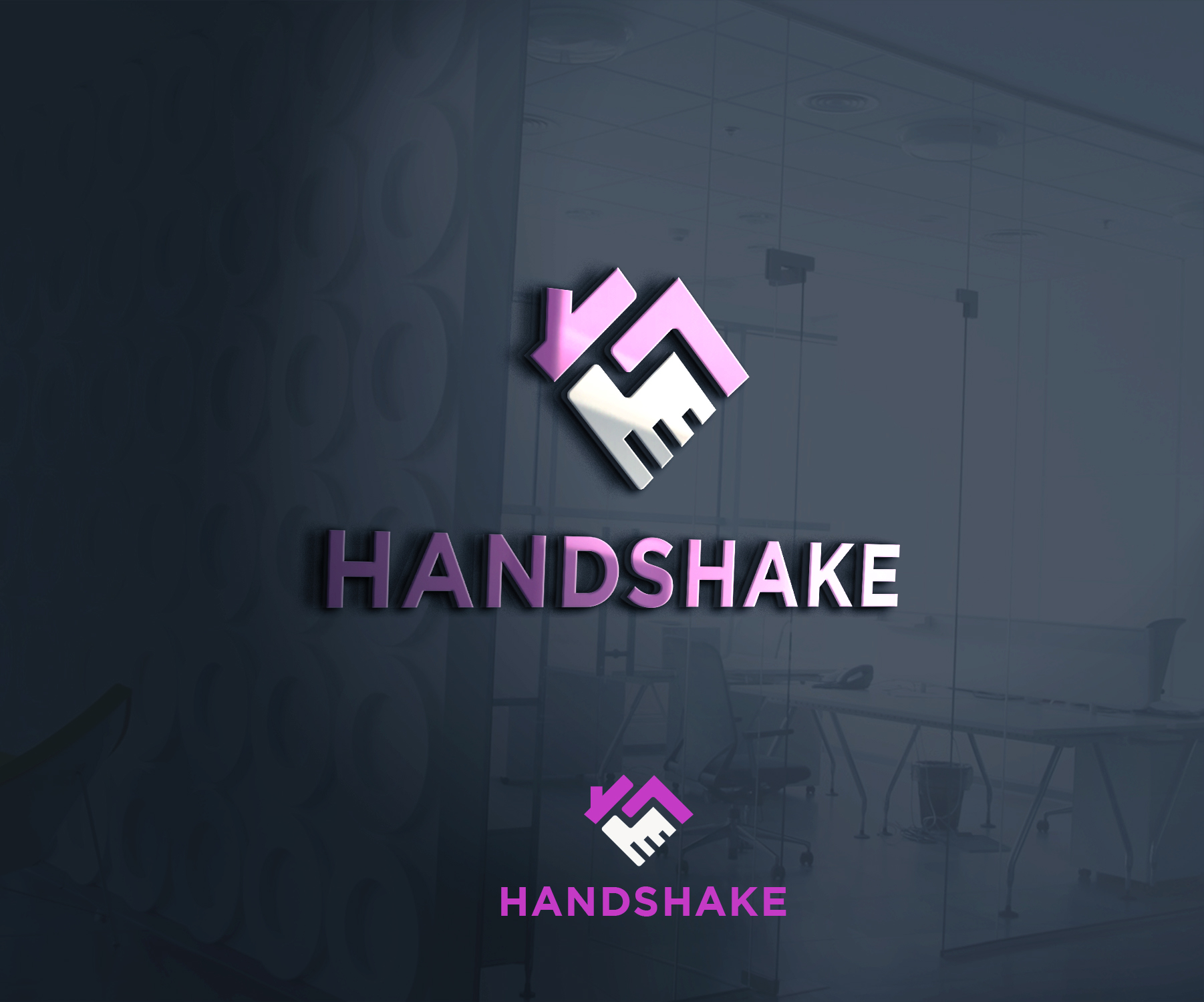Bold, Modern Logo Design for handshake by megamen | Design #32692935
