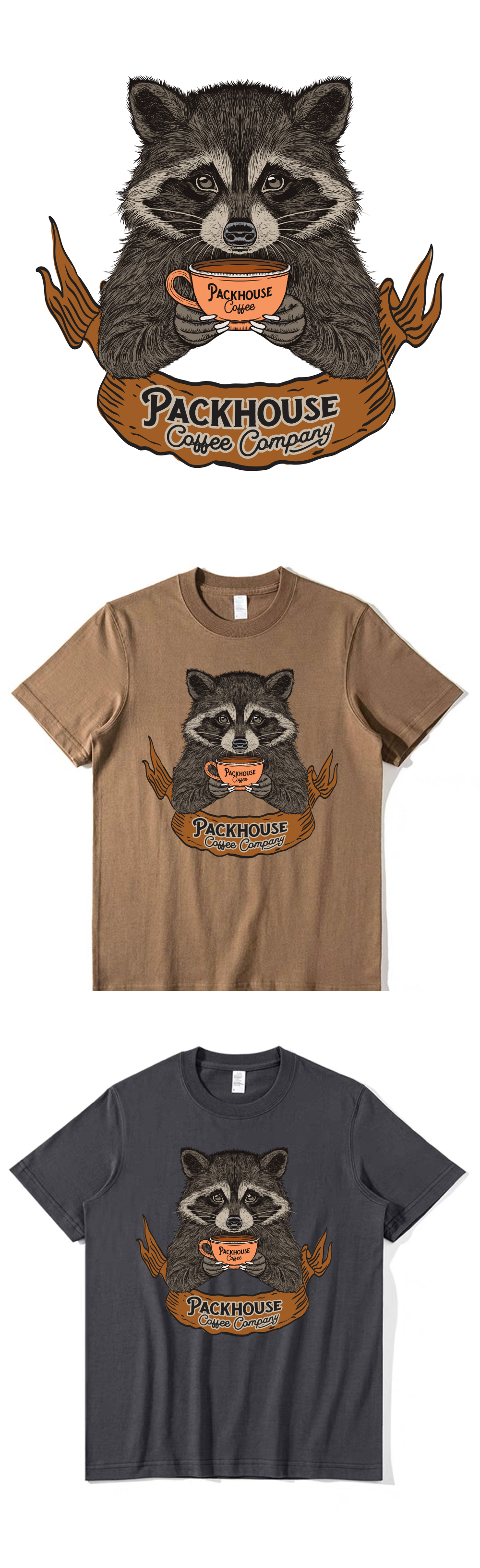 T-shirt Design by Drawingbook for Packhouse Coffee Company | Design #32705609