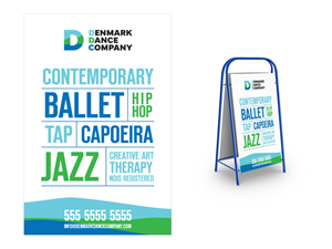 Signage Design by Atvento Graphics for Denmark Dance Company | Design: #32693415