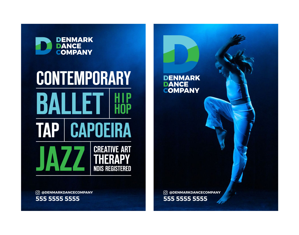 Signage Design by Atvento Graphics for Denmark Dance Company | Design #32694659