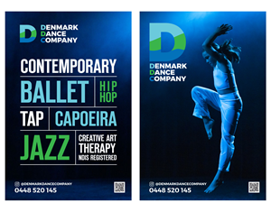 Signage Design by Atvento Graphics for Denmark Dance Company | Design: #32695601