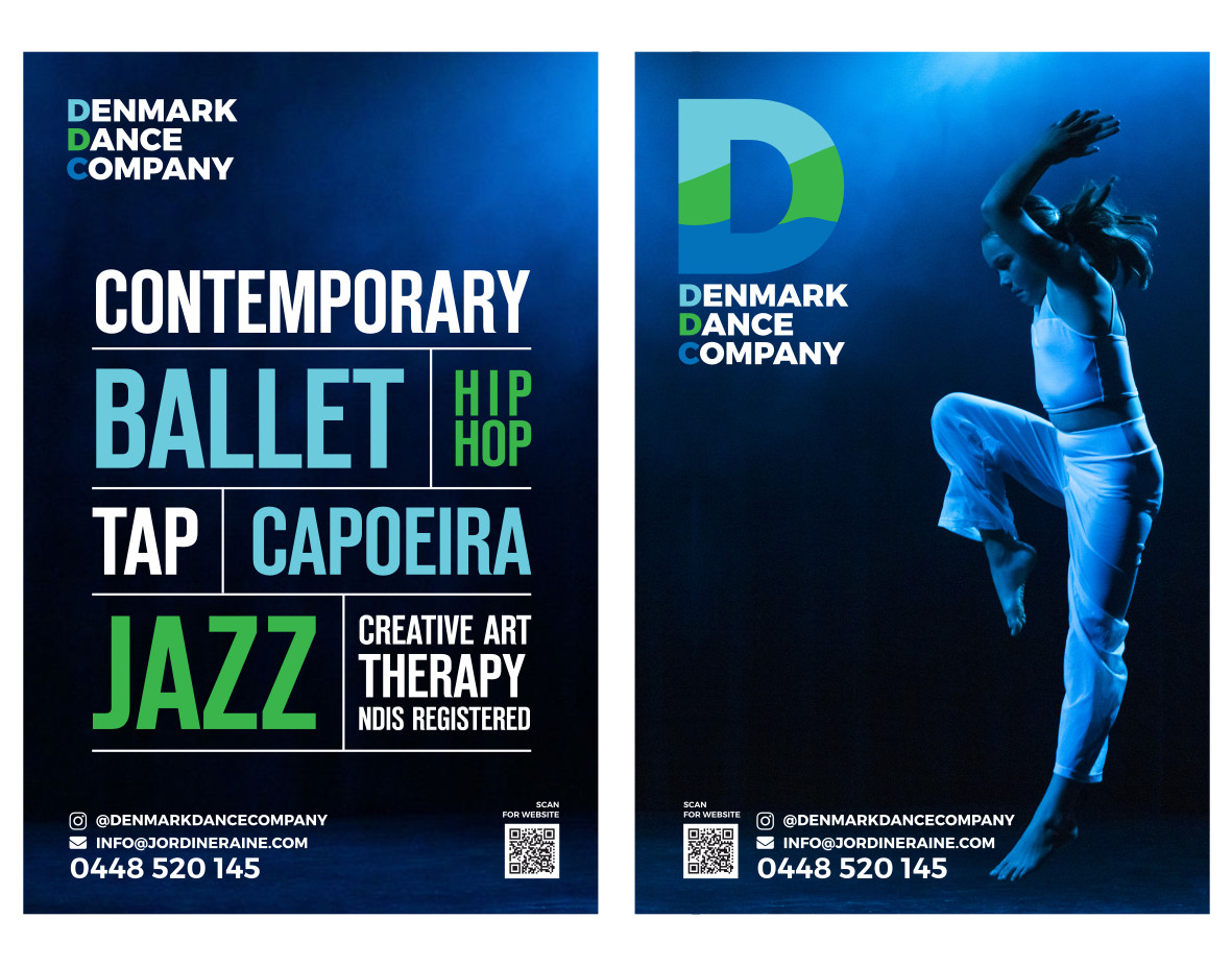 Schilder-Design von Atvento Graphics für Denmark Dance Company | Design #32699810