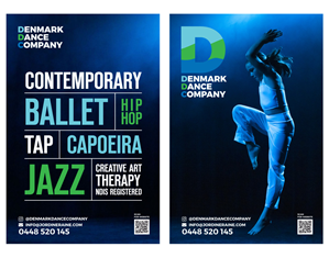 Signage Design by Atvento Graphics for Denmark Dance Company | Design: #32699965