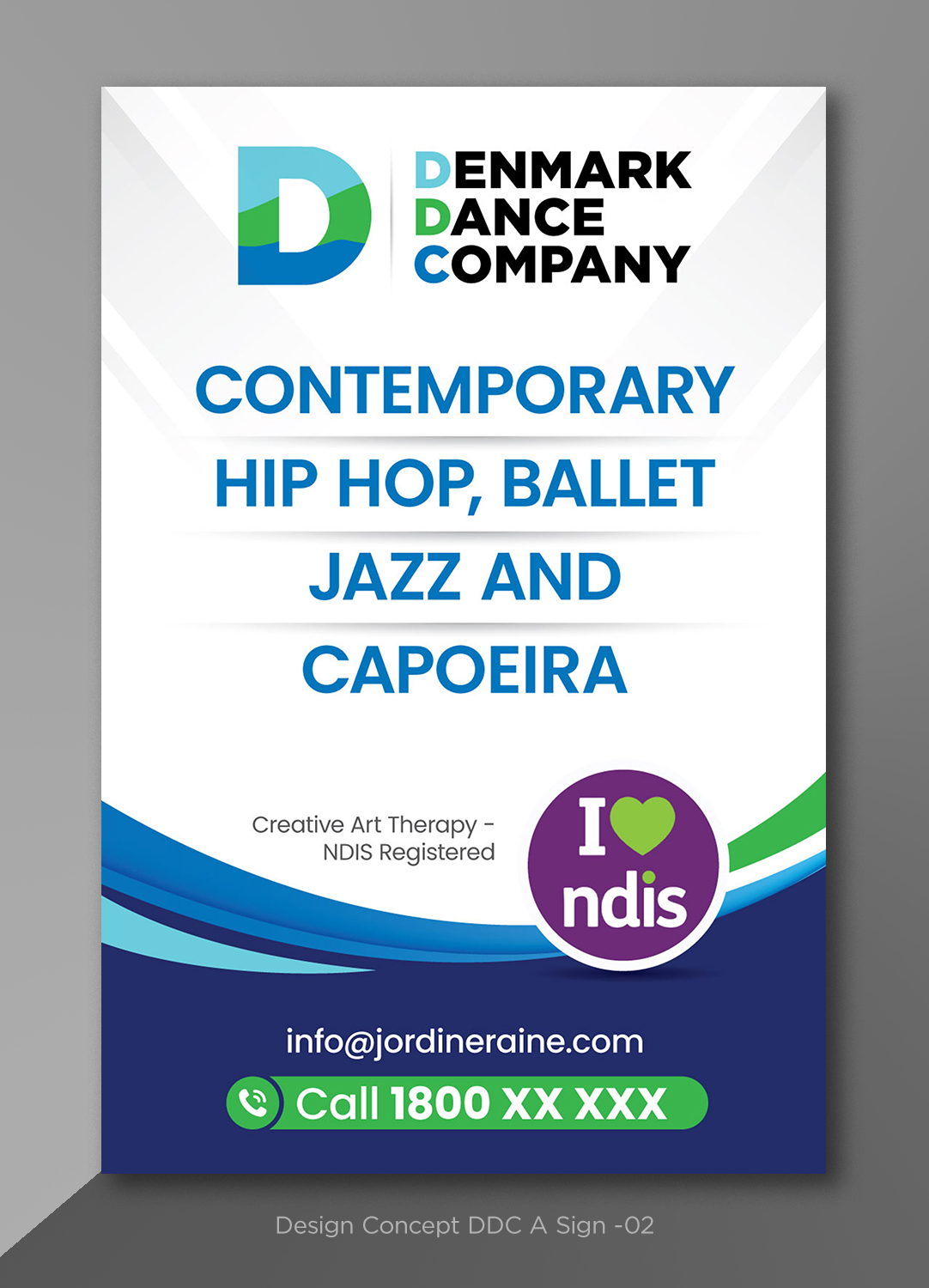 Schilder-Design von D Creative für Denmark Dance Company | Design #32697778