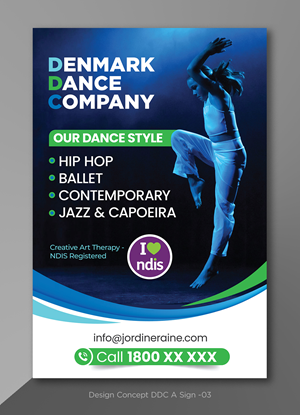 Signage Design by D Creative for Denmark Dance Company | Design: #32697830