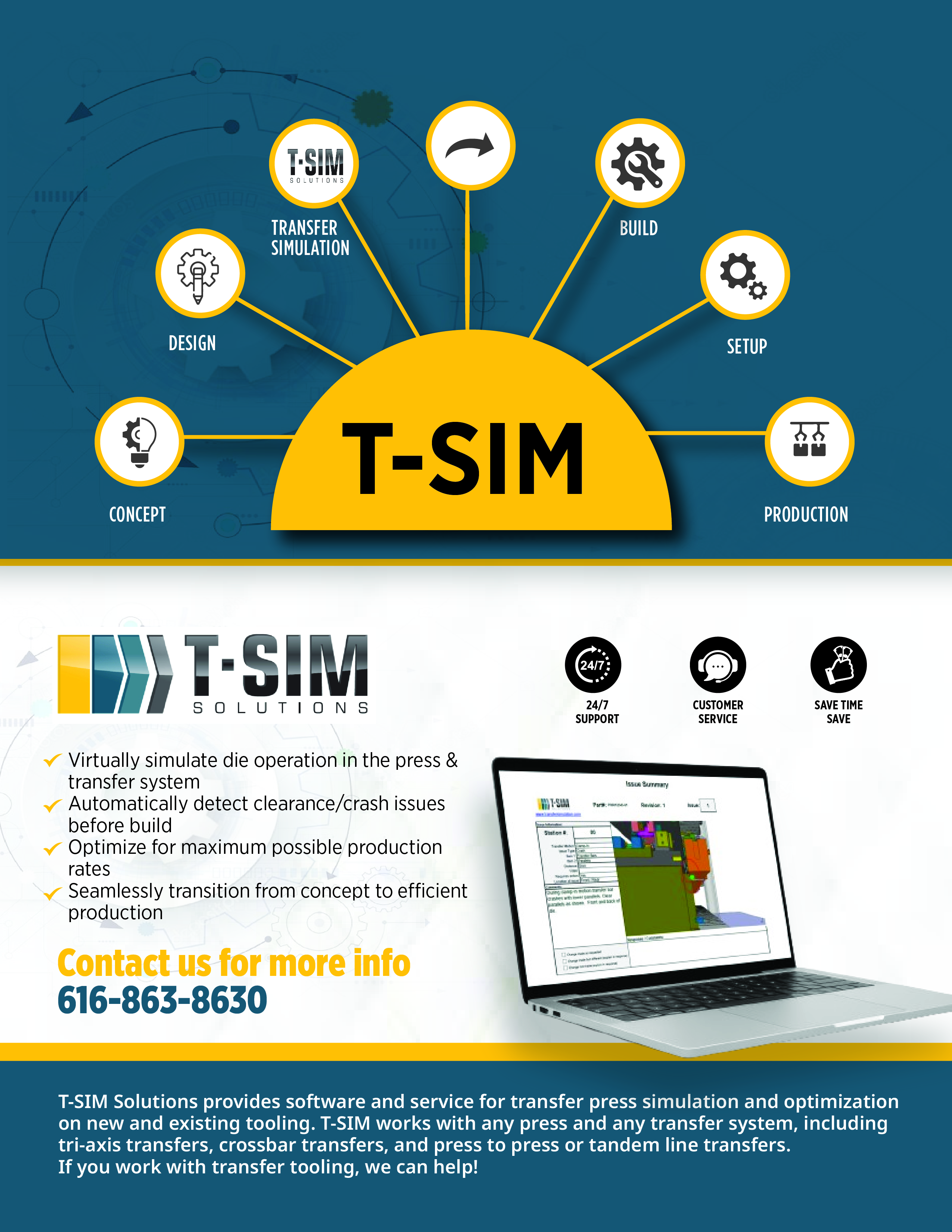Flyer Design by Nel. for T-SIM Solutions | Design #32722841