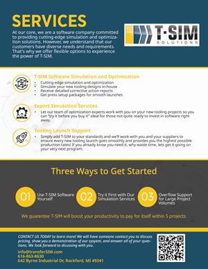 Flyer Design by Nel. for T-SIM Solutions | Design: #32722843