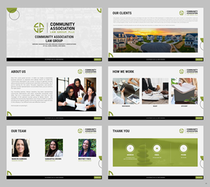 PowerPoint Design by pb for Community Association Law Group, PLLC | Design: #32712547