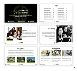 PowerPoint Design by pb for Community Association Law Group, PLLC | Design: #32712548