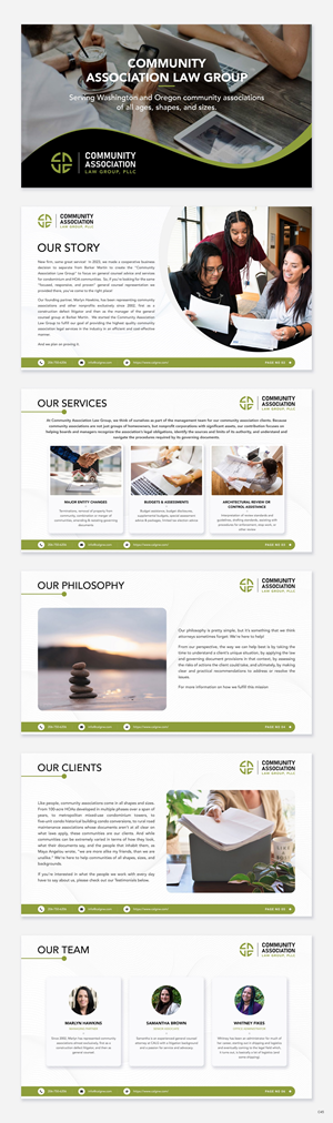 PowerPoint Design by pb for Community Association Law Group, PLLC | Design: #32712549