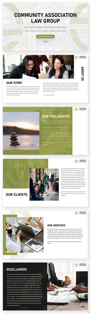 PowerPoint Design by pb for Community Association Law Group, PLLC | Design: #32712560