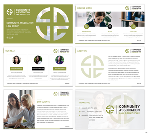 PowerPoint Design by pb for Community Association Law Group, PLLC | Design: #32712563