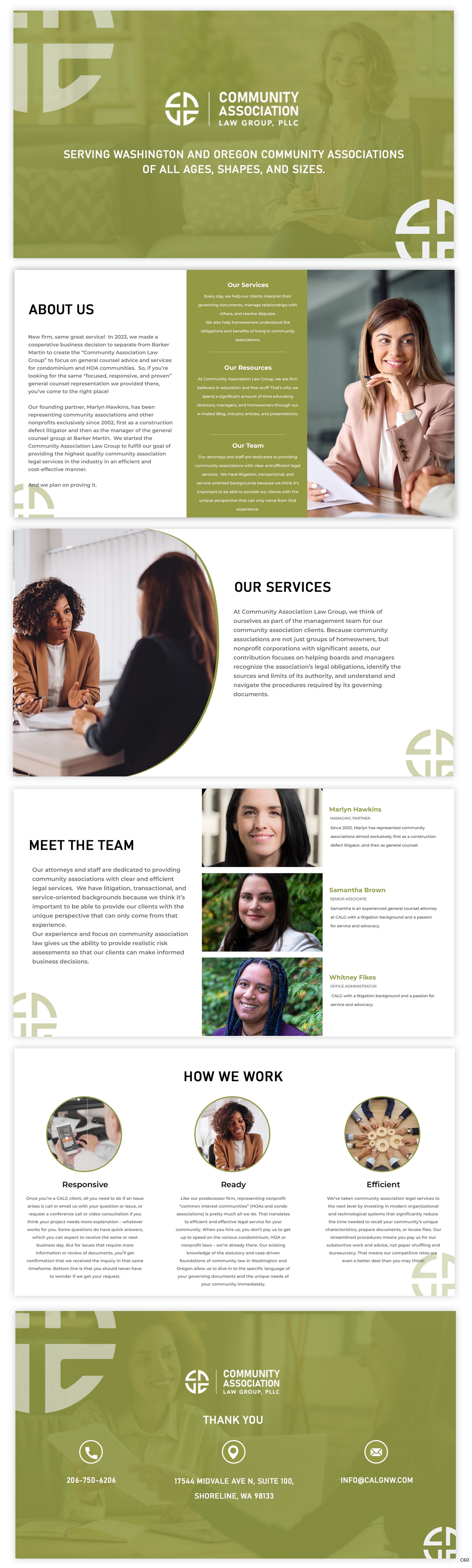 Design de PowerPoint par pb pour Community Association Law Group, PLLC | Design #32712565
