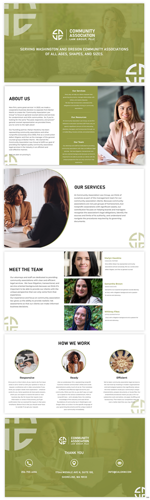PowerPoint Design by pb for Community Association Law Group, PLLC | Design: #32712565