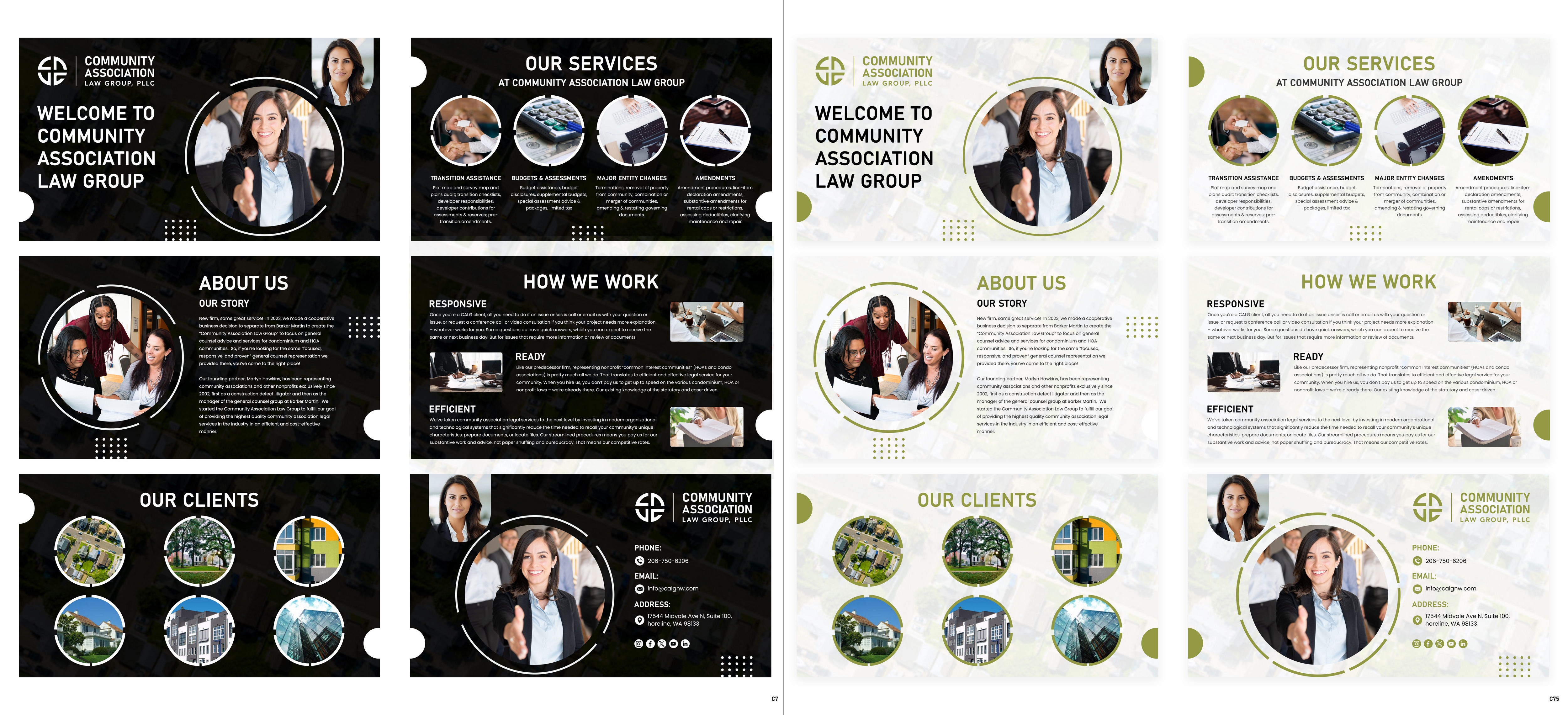Design de PowerPoint par pb pour Community Association Law Group, PLLC | Design #32712572