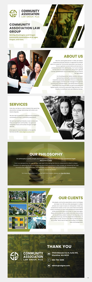PowerPoint Design by pb for Community Association Law Group, PLLC | Design: #32712573