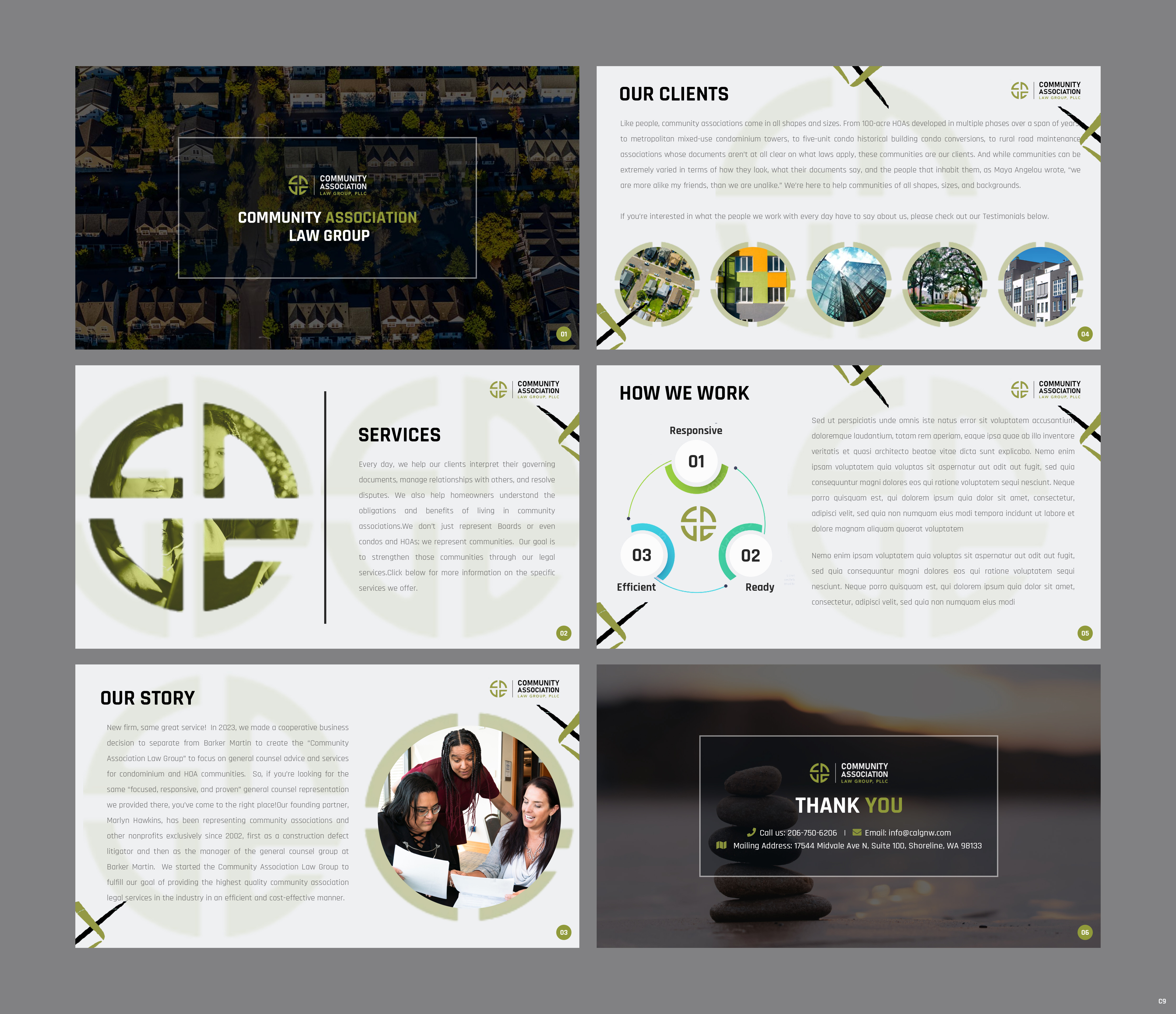 PowerPoint-Design von pb für Community Association Law Group, PLLC | Design #32718315