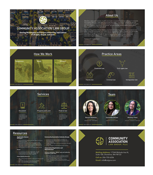PowerPoint Design by Fine Graphics House for Community Association Law Group, PLLC | Design: #32716682
