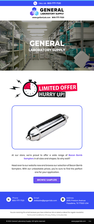 Email Marketing Design by pb for General Laboratory Supply, Inc | Design: #32703599