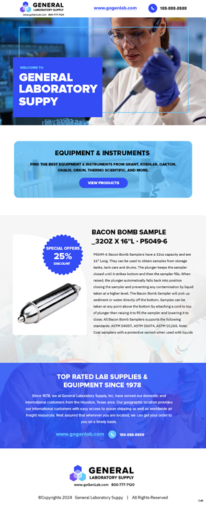 Email Marketing Design by pb for General Laboratory Supply, Inc | Design: #32703610