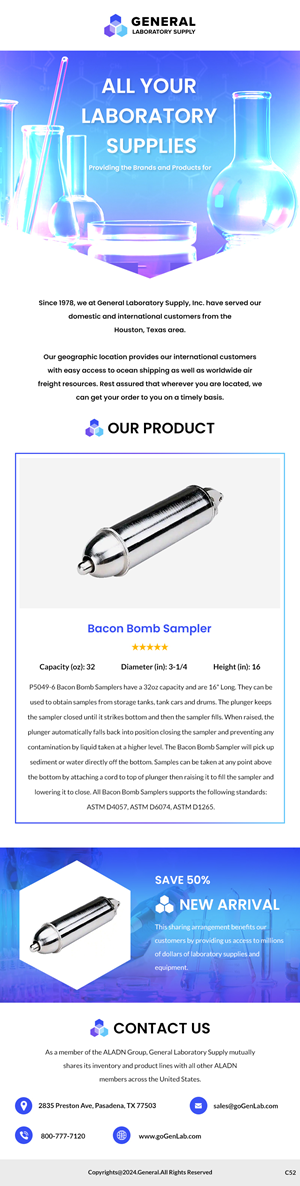 Email Marketing Design by pb for General Laboratory Supply, Inc | Design: #32703612