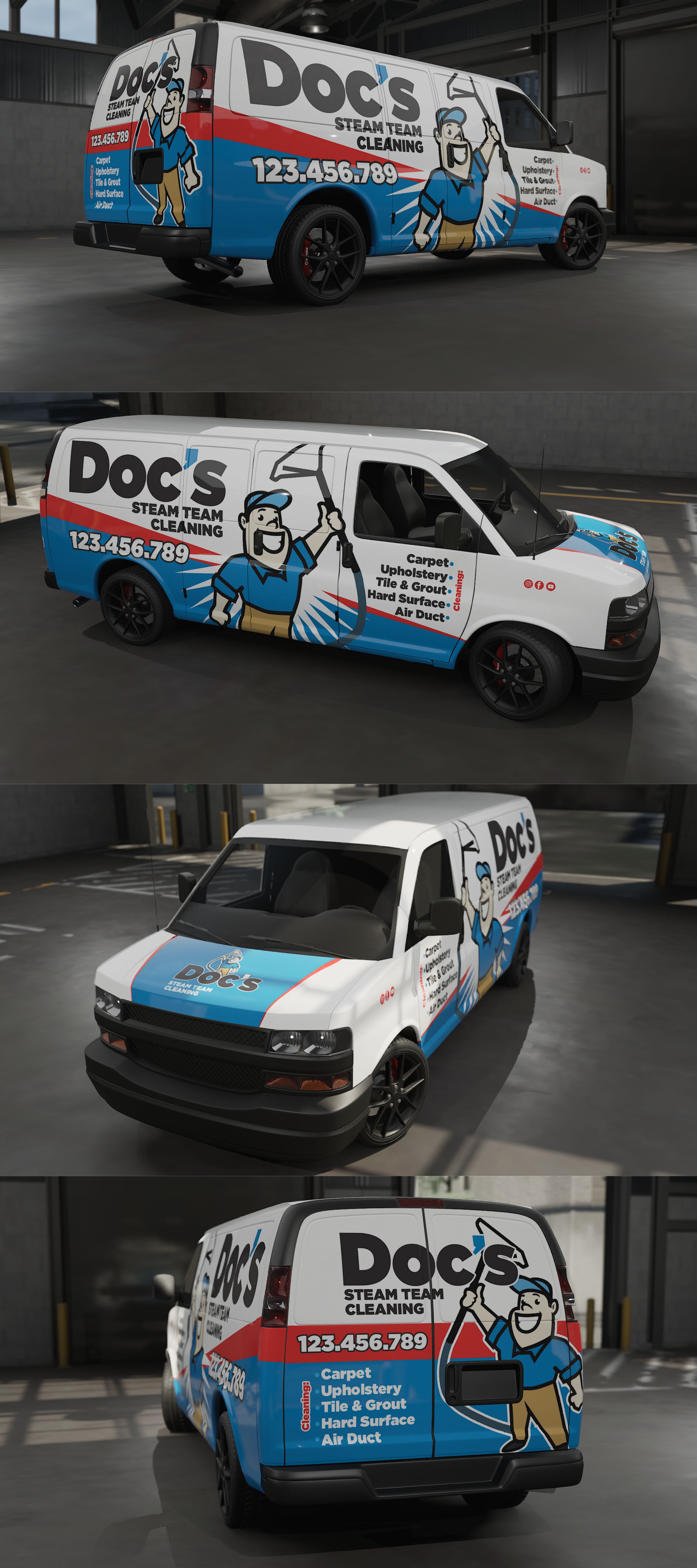 Car Wrap Design by VEDG for Doc's Steam Team Cleaning | Design #32715856