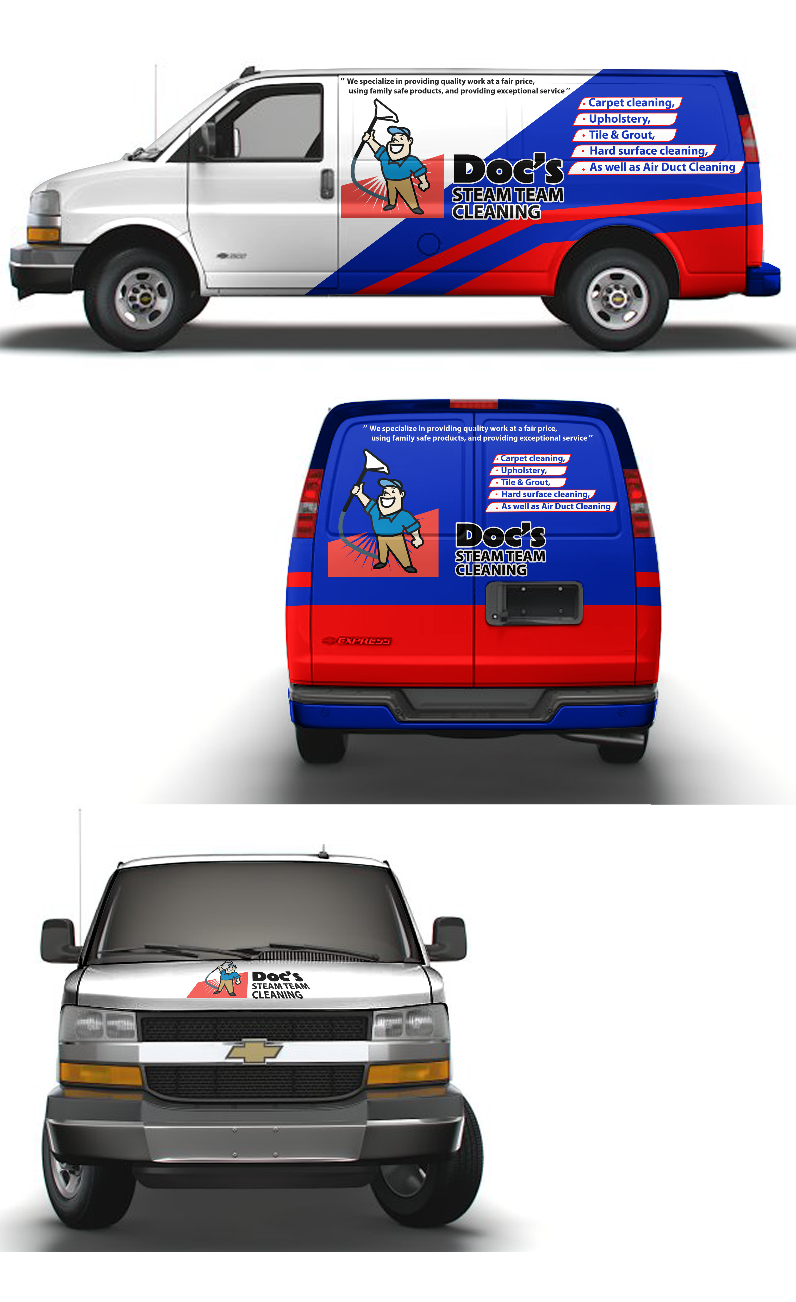 Car Wrap-Design von Martin Prihatna für Doc's Steam Team Cleaning | Design #32710877