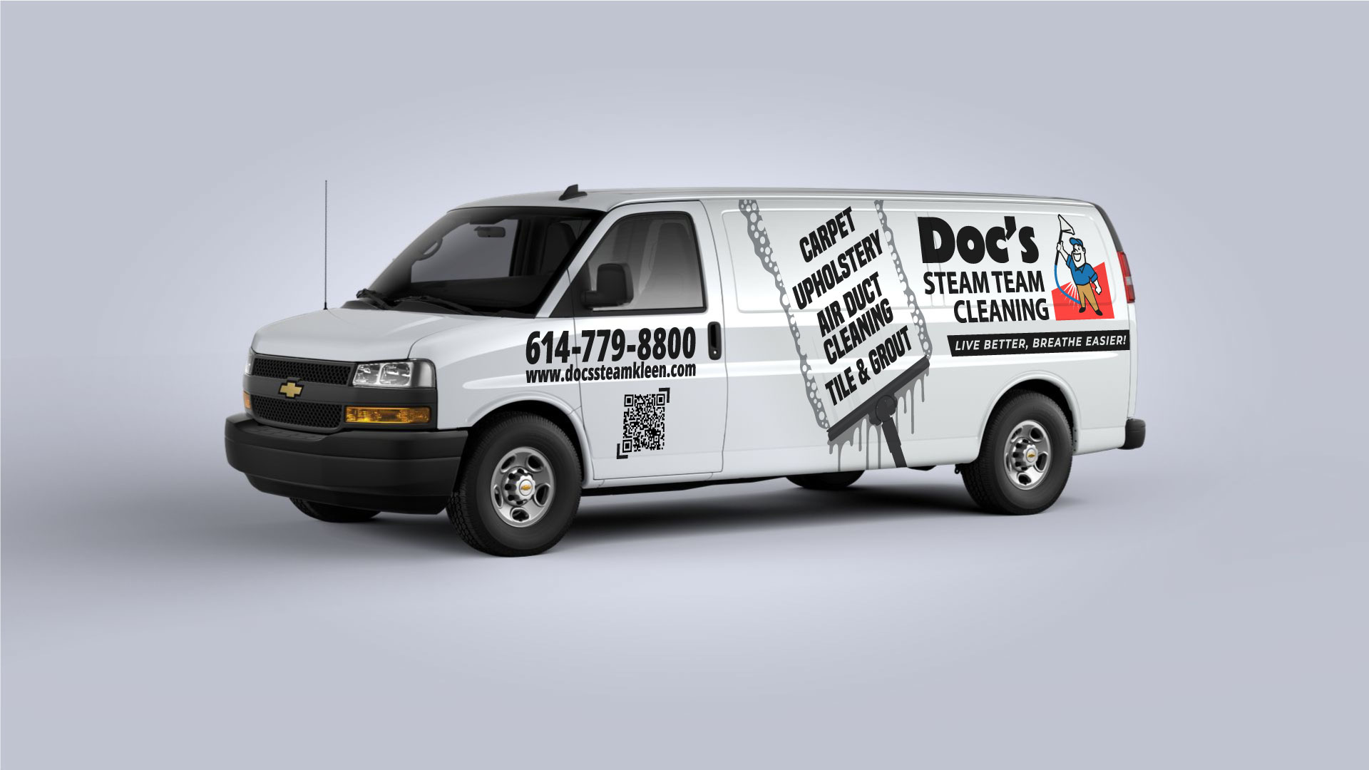 Car Wrap Design by Ibrahim Akash for Doc's Steam Team Cleaning | Design #32720095