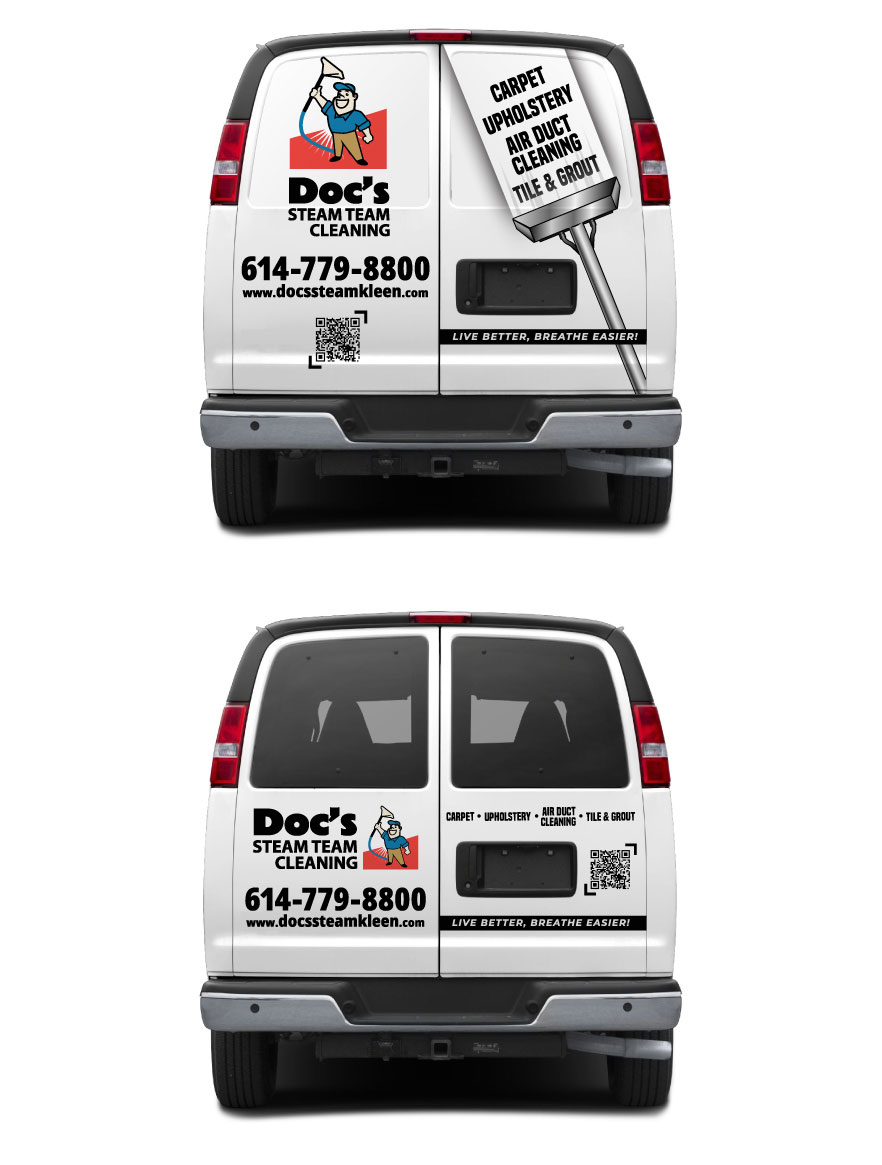 Car Wrap Design by Ibrahim Akash for Doc's Steam Team Cleaning | Design #32726140