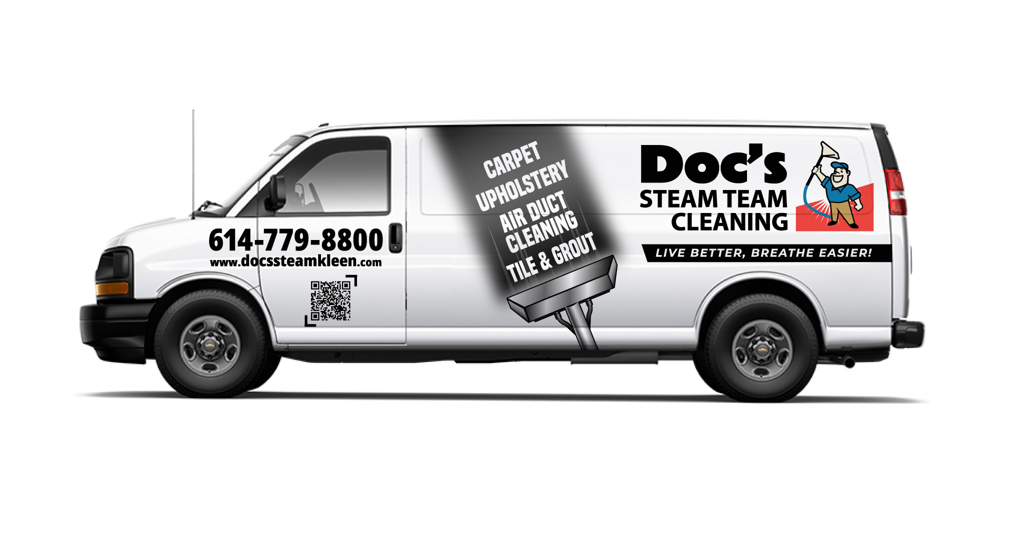 Car Wrap Design by Ibrahim Akash for Doc's Steam Team Cleaning | Design #32726866