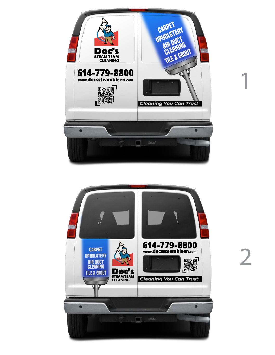 Car Wrap Design by Ibrahim Akash for Doc's Steam Team Cleaning | Design #32735312